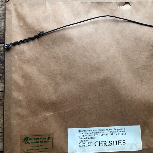 Claude Monet - La Plage A Trouville - Beautiful Framed and Matted - Great Gift - Picture 5 of 6